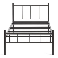 Кровать ROWENTA (mod. 9177) металл 90*200 (Single bed) Black (чёрный) - Изображение 4